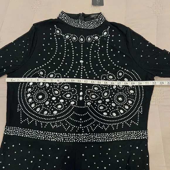 NWT Curvy Sense jumpsuit with RHINSTONES! 2X, this thing is gorgeous!! - Picture 8 of 8